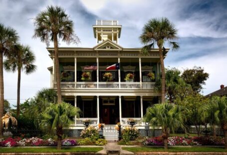 Urban Gardens - White Painted Structure With Green Palm Trees in the Front