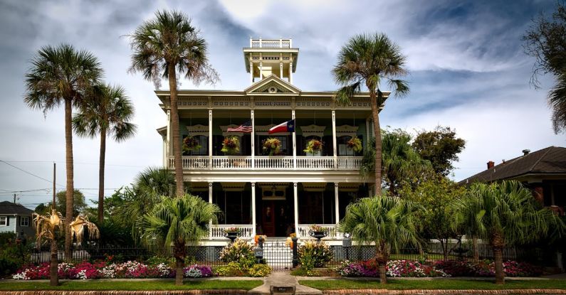 Urban Gardens - White Painted Structure With Green Palm Trees in the Front