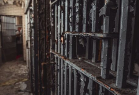 Building Security - Grey Steel Grill