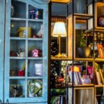 Apartment Living - Blue Wooden Display Cabinet