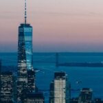 Waterfront Development - Skyscrapers near sea in evening time