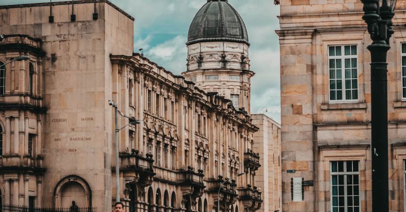 Public Plaza - People Walking on the Plaza